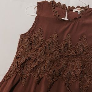 The Serenity Crochet Overlay Top - Lilac